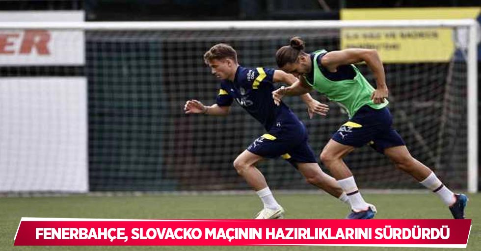 Fenerbahçe, Slovacko maçının hazırlıklarını sürdürdü