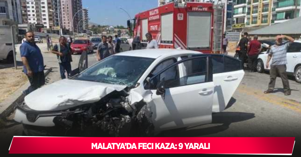 Malatya’da feci kaza: 9 yaralı
