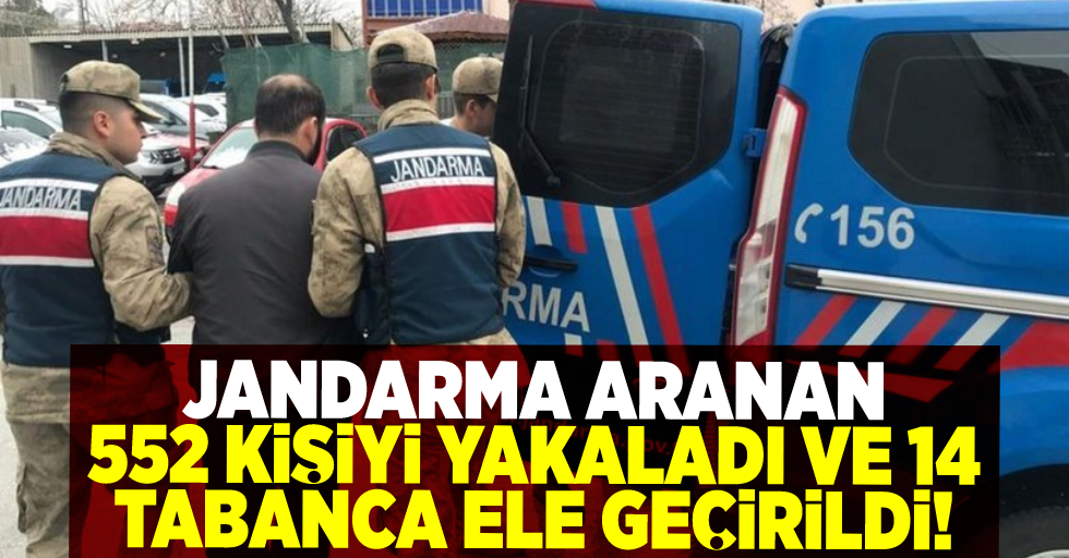 Samsun'da Jandarma 552 Aranan Şahsı Yakaladı ve 14 Tabanca Ele Geçirdi!