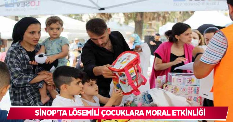 Sinop’ta lösemili çocuklara moral etkinliği