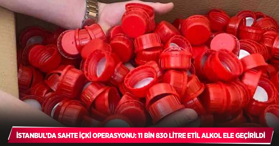 İstanbul’da sahte içki operasyonu: 11 bin 830 litre etil alkol ele geçirildi
