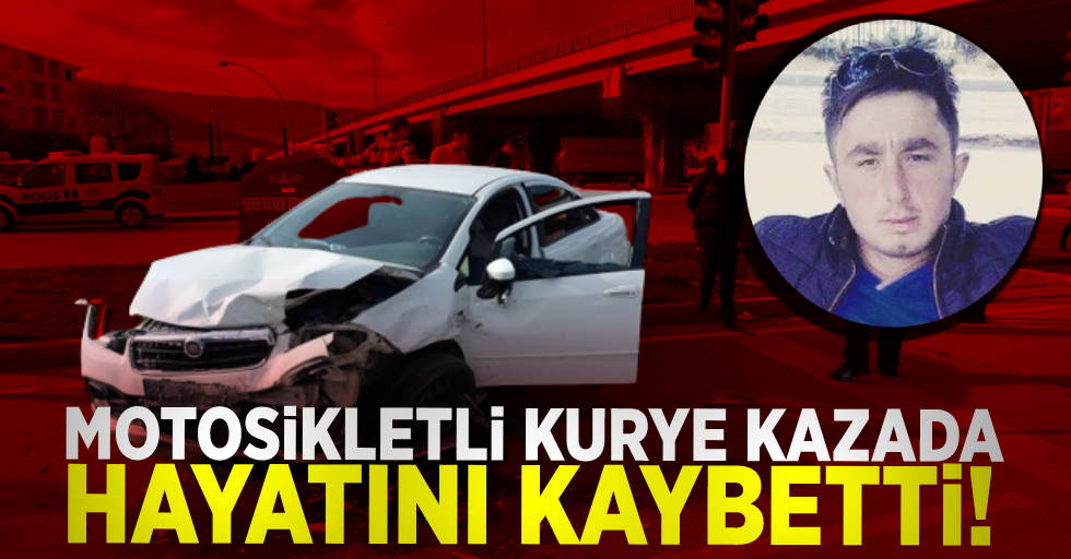 Samsun'da Motosikletli Kurye Kazada Hayatını Kaybetti!