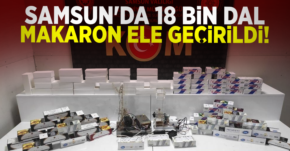 Samsun'da 18 Bin Dal Makaron Ele Geçirildi!