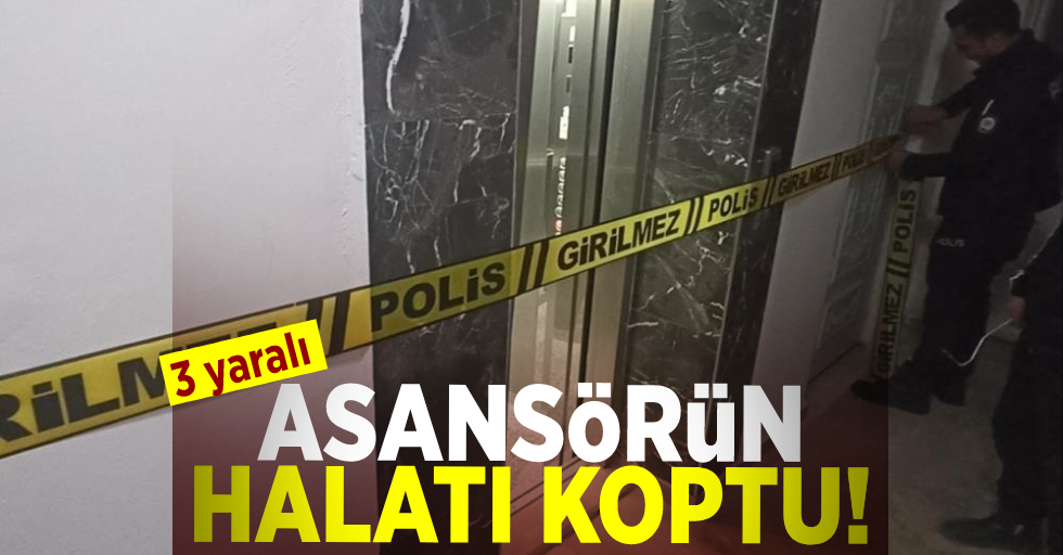 Samsun'da Asansörün Halatı Koptu! 3 Yaralı