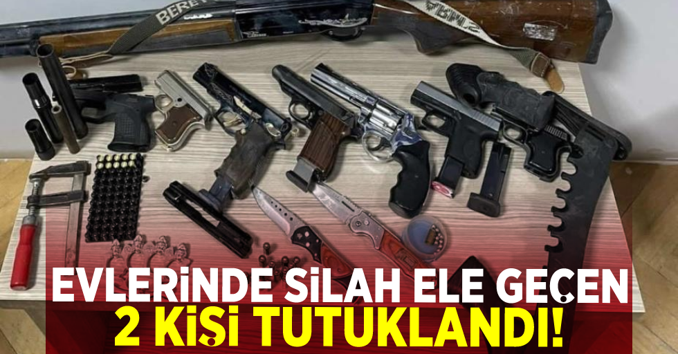 Samsun'da Evlerinde Silah Ele Geçirilen 2 Kişi Tutuklandı!