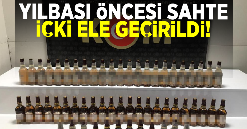 Samsun'da Yılbaşı Öncesi Sahte İçki Ele Geçirildi!