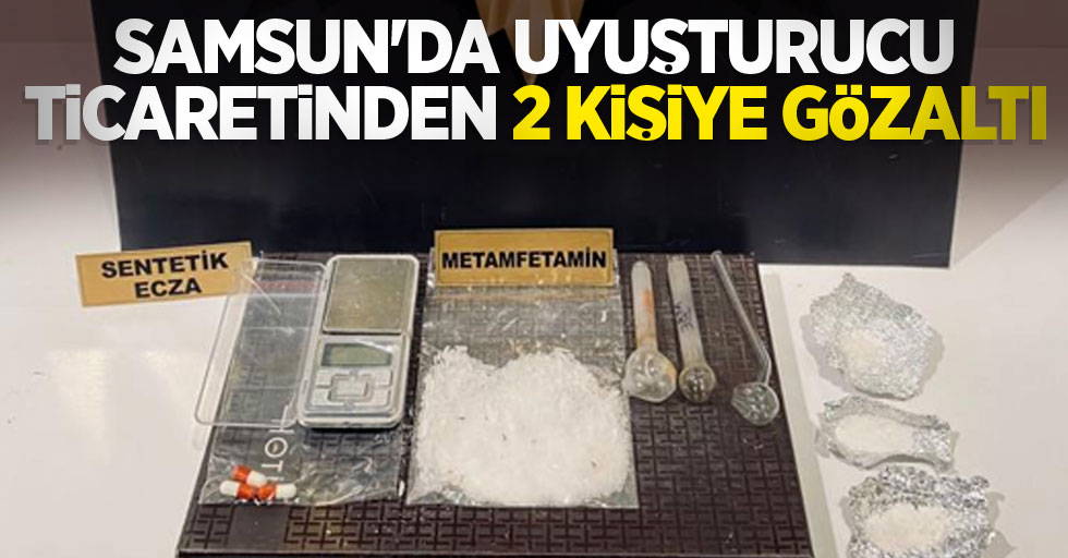 Samsun'da uyuşturucu ticaretinden 2 kişiye gözaltı