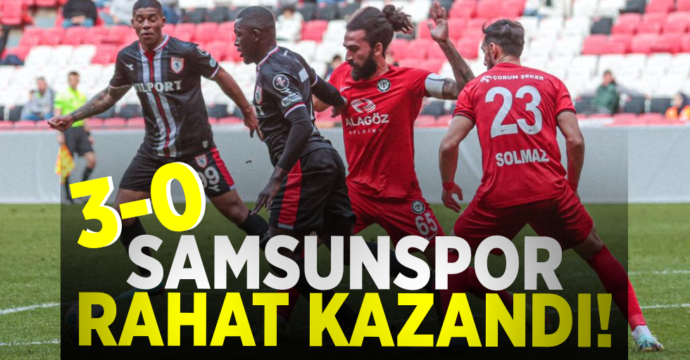 Samsunspor Rahat Kazandı 3-0