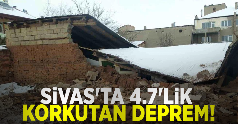 Sivas'ın Gürün ilçesinde 4.7 büyüklüğünde deprem meydana geldi