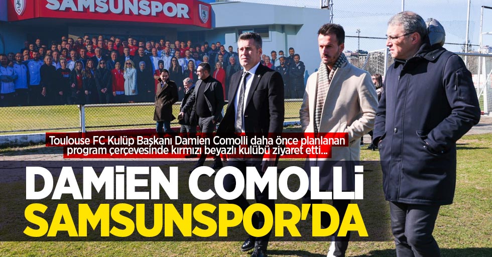 Toulouse FC Kulüp Başkanı Damien Comolli daha önce planlanan program çerçevesinde kırmızı beyazlı kulübü ziyaret etti... Damien Comolli Samsunspor'da 