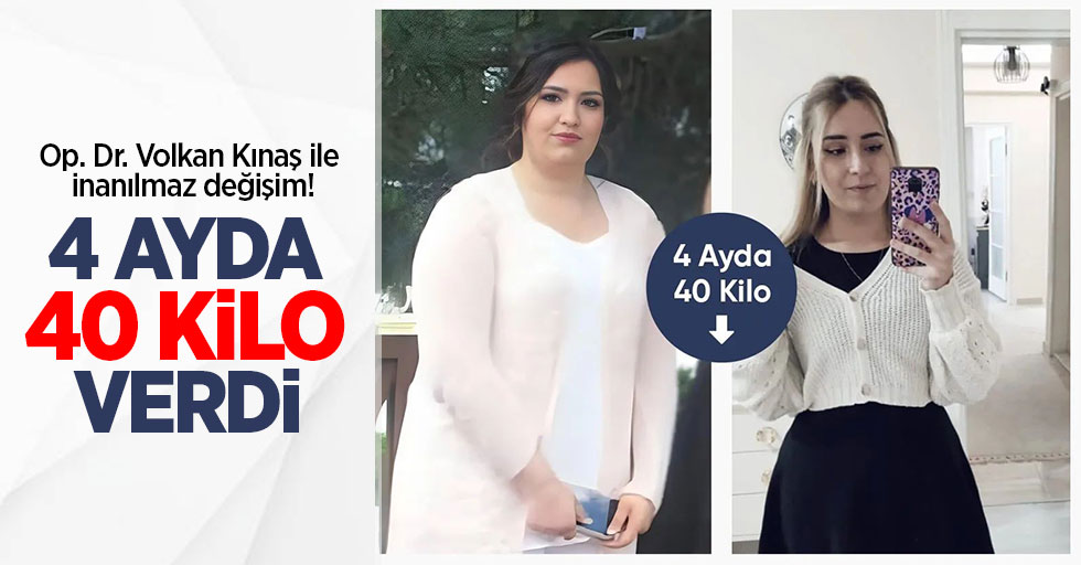 Op. Dr. Volkan Kınaş ile inanılmaz değişim! 4 ayda 40 kilo verdi