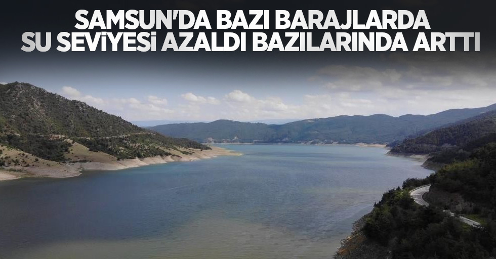 Samsun'da bazı barajlarda su seviyesi azaldı bazılarında arttı