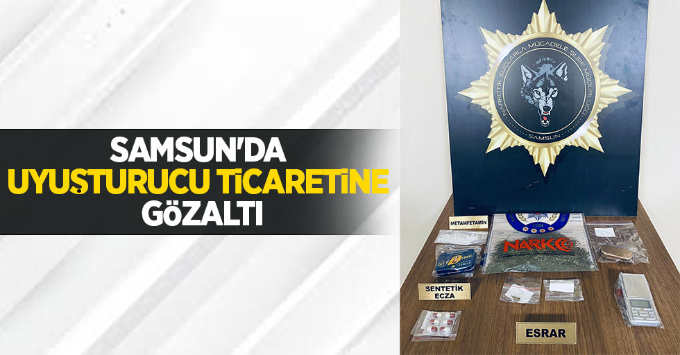 Samsun'da uyuşturucu ticaretine gözaltı