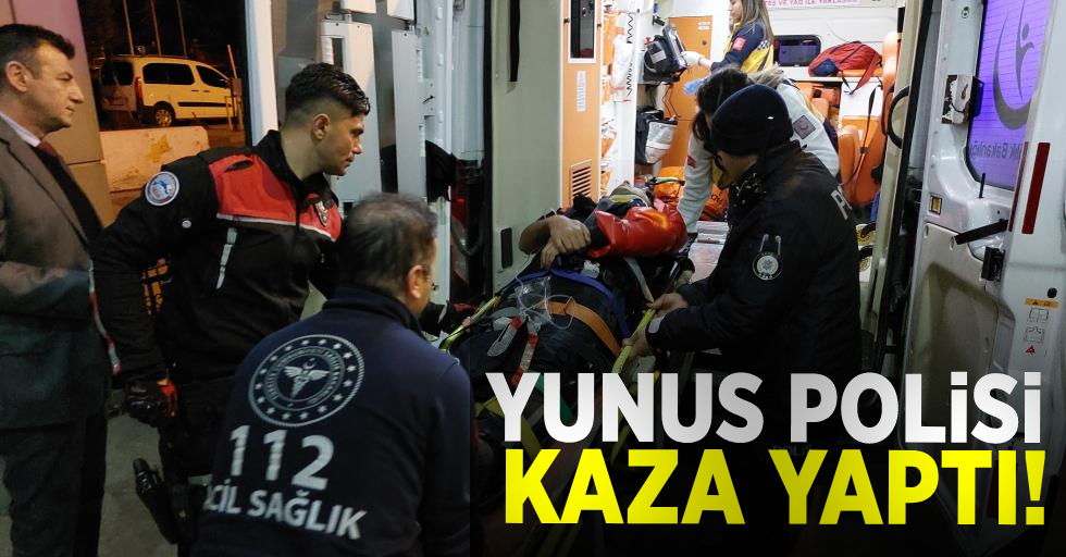 Samsun'da Yunus polisi kaza yaptı: 1'i polis 3 yaralı