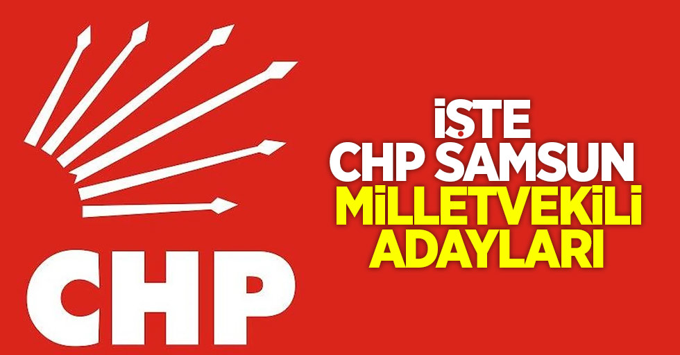 İşte CHP Samsun Milletvekili Adayları 