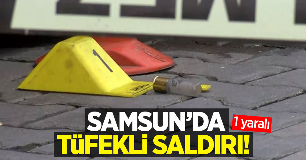 Samsun'da tüfekli saldırı: 1 yaralı