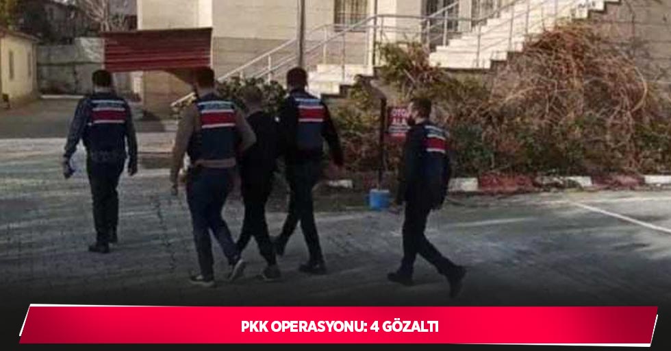 PKK operasyonu: 4 gözaltı