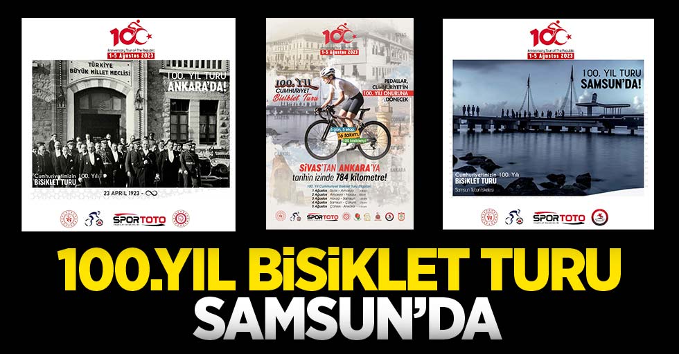 "100. Yıl Bisiklet Turu" Samsun'da