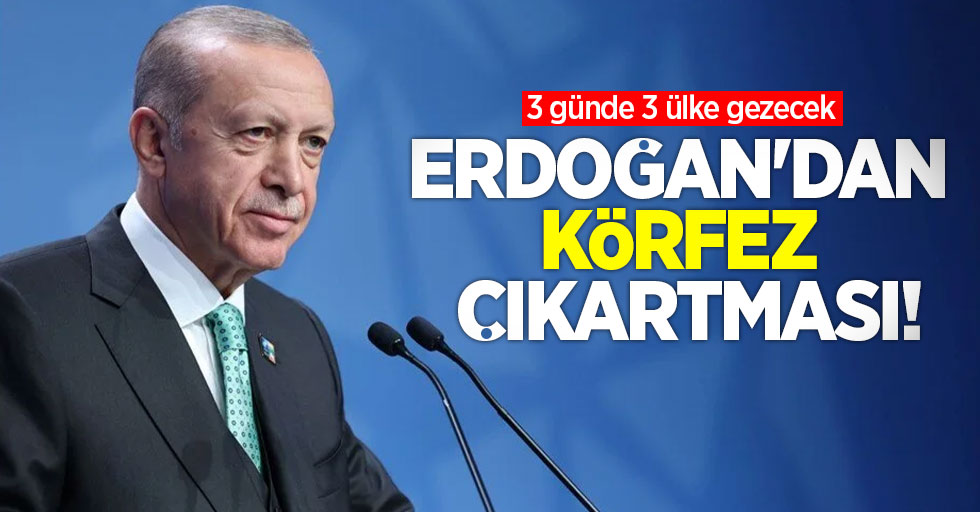 Erdoğan'dan körfez çıkartması! 3 günde 3 ülke gezecek