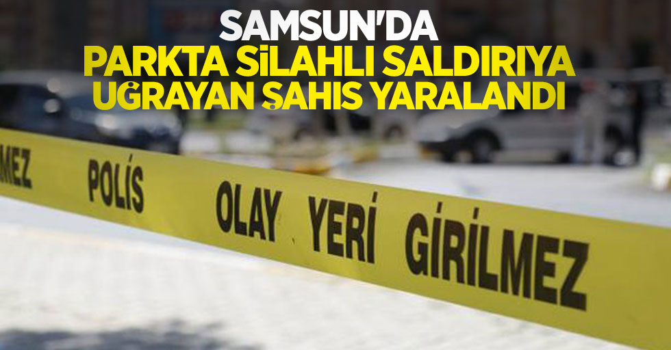 Samsun'da parkta silahlı saldırıya uğrayan şahıs yaralandı