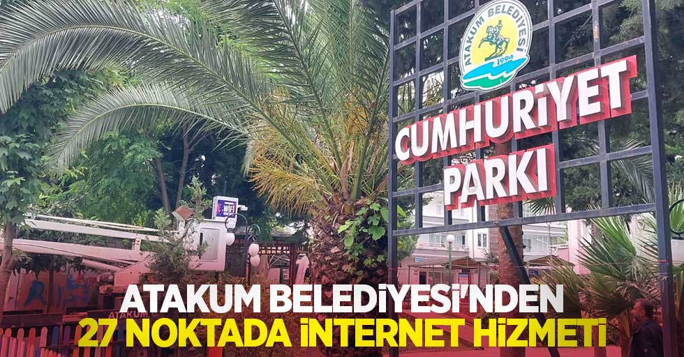 Atakum Belediyesi’nden 27 noktada internet hizmeti