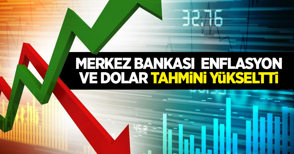Merkez bankası enflasyon ve dolar tahminini yükseltti