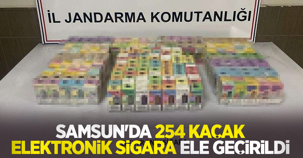 Samsun’da 254 kaçak elektronik sigara ele geçirildi