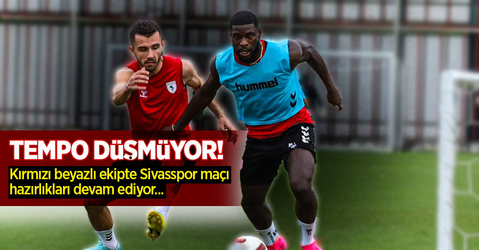 Tempo Düşmüyor! Kırmızı beyazlı ekipte Sivasspor maçı hazırlıkları devam ediyor...