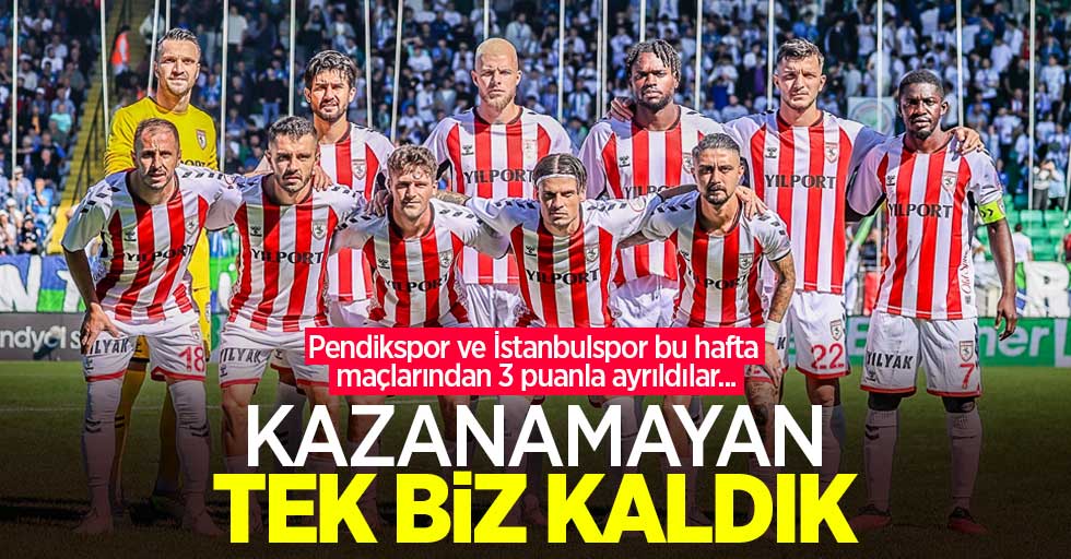 Pendikspor ve İstanbulspor bu hafta maçlarından 3 puanla ayrıldılar... Kazanamayan TEK BİZ KALDIK