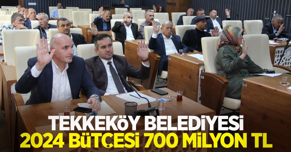 Tekkeköy Belediyesi 2024 bütçesi 700 milyon TL
