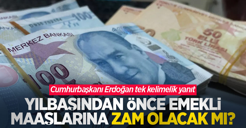 Yılbaşından önce emekli maaşlarına zam olacak mı? Cumhurbaşkanı Erdoğan tek kelimelik yanıt