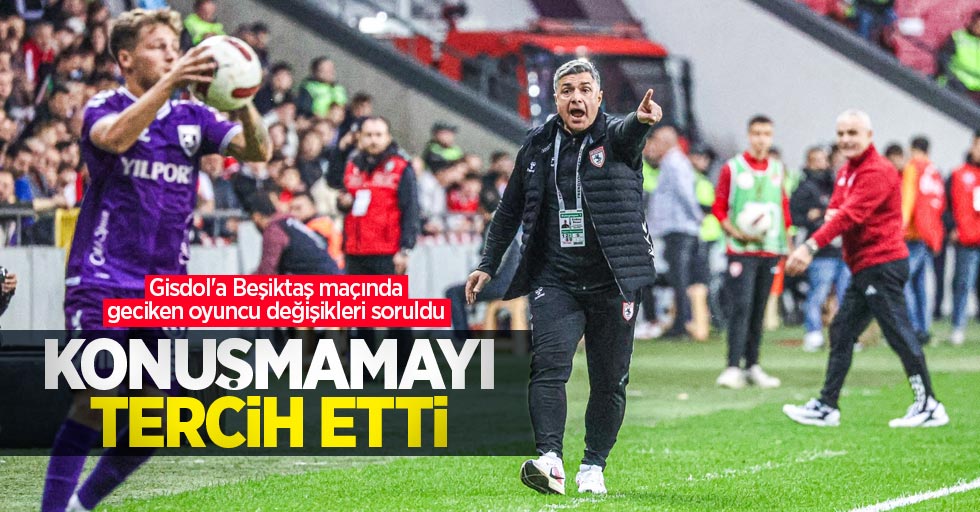 Gisdol'a Beşiktaş maçında geciken oyuncu değişikleri soruldu, konuşmamayı tercih etti 