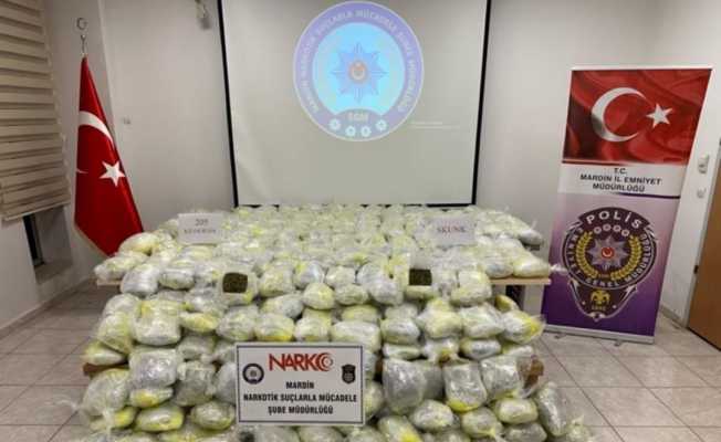 Mardin’de 250 kilogram uyuşturucu ele geçirildi