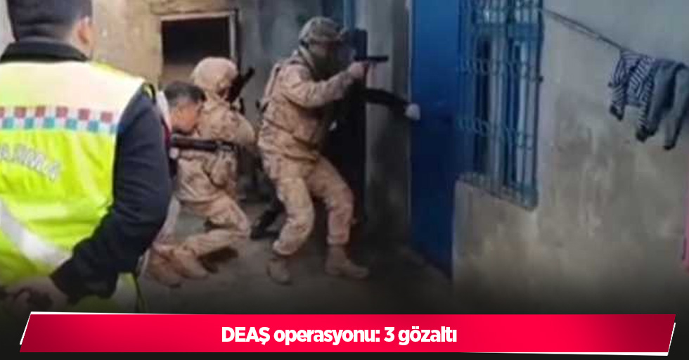 DEAŞ operasyonu: 3 gözaltı
