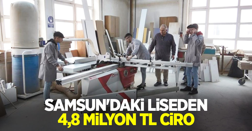 Samsun'daki liseden 4,8 milyon TL ciro
