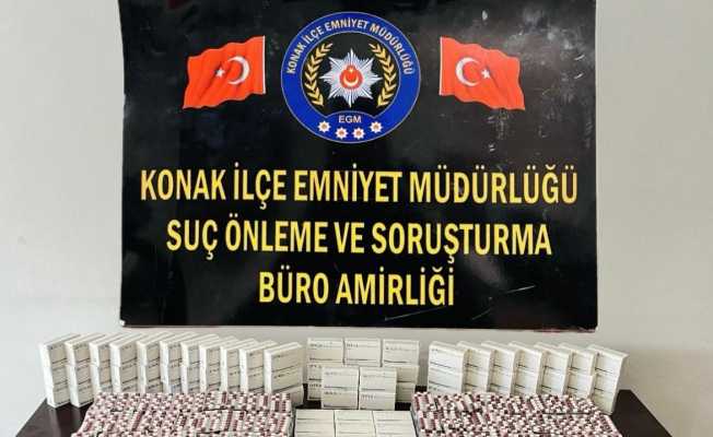 İzmir’de 23 bini aşkın sentetik ecza hapı ele geçirildi