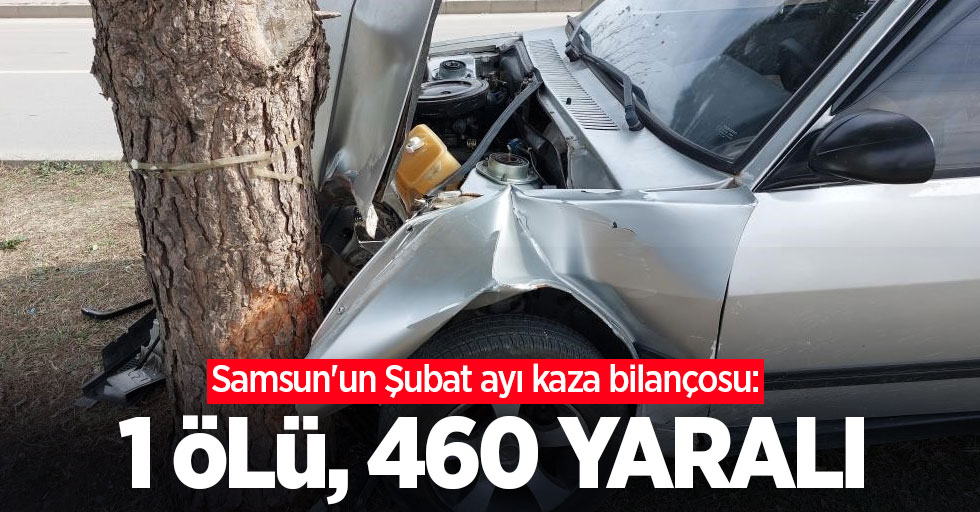 Samsun'un Şubat ayı kaza bilançosu: 1 ölü, 460 yaralı