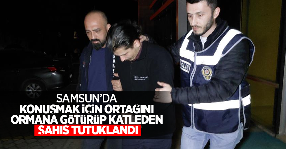 Samsun'da konuşmak için ortağını ormana götürüp katleden şahıs tutuklandı