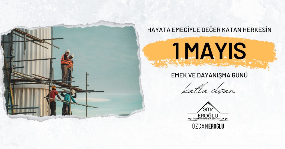 EMY Eroğlu İnşaat 1 Mayıs İşçi Bayramı Banner