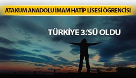 Samsun’lu Öğrenci Yarışmada Yaptığı Fotoğraf İle Türkiye 3.’Sü Oldu