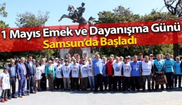 Samsun'da 1 Mayıs Törenleri Başladı