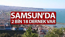 Samsun'da 2 Bin 18 Dernek Bulunuyor
