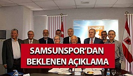Samsunspor'dan Beklenen Açıklama
