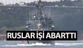 Rus Savaş Gemisi Boğaz'dan Eller Tetikte Geçti