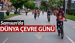 Samsun'da DÜNYA ÇEVRE GÜNÜ Bisiklet Turu Düzenlendi