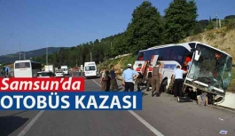 Samsun'da Otobüs Kazası: 40 Yaralı