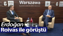 Cumhurbaşkanı Recep Tayyip Erdoğan, Estonya Başbakanı Roivas ile görüşme yaptı