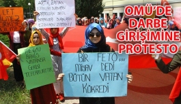 OMÜ'lü Öğrencilerden Darbe Girişimine Protesto
