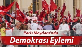 Paris Türklerinden Demokrasi Gösterisi