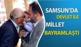 Samsun'da devlet-millet bayramlaştı